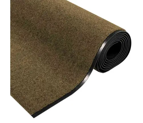 Durų Kilimėlis Ruda Ir Juoda 120 X 350 Cm Poliamidas Ir Pvc