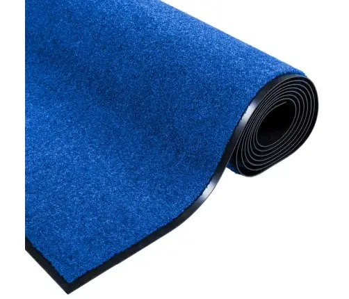 Mazgājamais Durvju Paklājs Zils 120X250 Cm Vidaxl