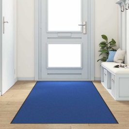 Durvju Paklājs Cits Zils Un Melns 120 X 400 Cm Poliamīds Un Pvc Vidaxl