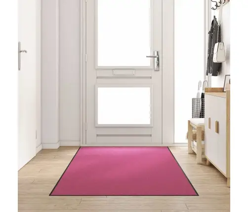 Mazgājamais Durvju Paklājs Rozā 120X300 Cm Vidaxl