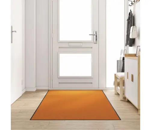 Mazgājamais Durvju Paklājs - Oranžs, 120X300 Cm Vidaxl