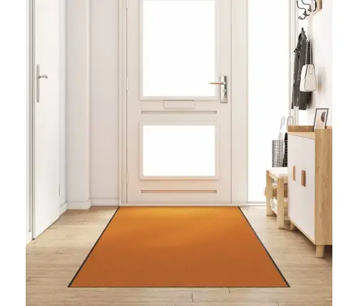 Durų Kilimėlis Kita Oranžinis Ir Juodas 120 X 400 Cm