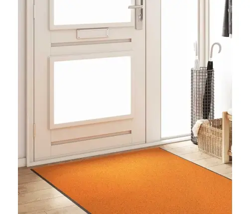 Durų Kilimėlis Kita Oranžinis Ir Juodas 120 X 400 Cm