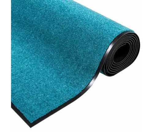 Durų Kilimėlis Cianas Ir Juodas 120 X 300 Cm Poliamidas Ir Pvc Durų Kilimėlis Cianas Ir Juodas 120 X 300 Cm Poliamidas Ir Pvc