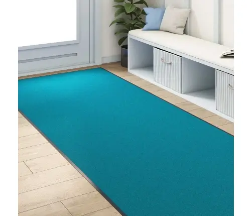 Durų Kilimėlis Cianas Ir Juodas 120 X 300 Cm Poliamidas Ir Pvc Durų Kilimėlis Cianas Ir Juodas 120 X 300 Cm Poliamidas Ir Pvc