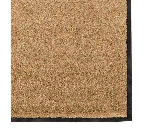 Durvju Paklājs Mazgājamais Krēmkrāsas 120X250 Cm Vidaxl