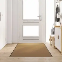 Durvju Paklājs Cits Krēmkrāsas Un Melns 120 X 300 Cm Vidaxl