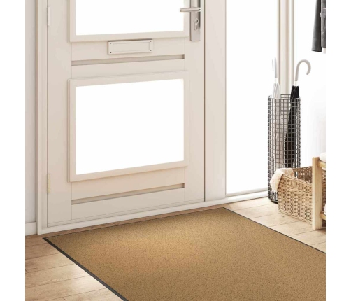 Uksematt Muu Kreemja Ja Must 120 X 300 Cm Polüamiid Ja Pvc