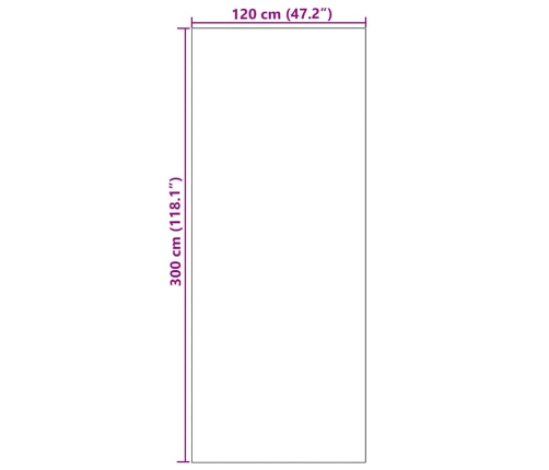 Melns Taisnstūru Durvju Paklājs 120X300 Cm Vidaxl