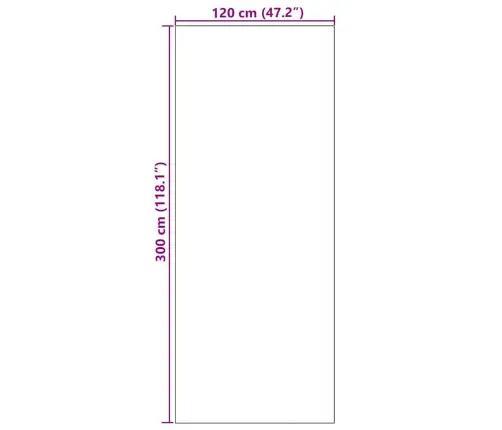 Durų Kilimėlis Juoda 120 X 300 Cm Polipropilenas Ir Vinilas