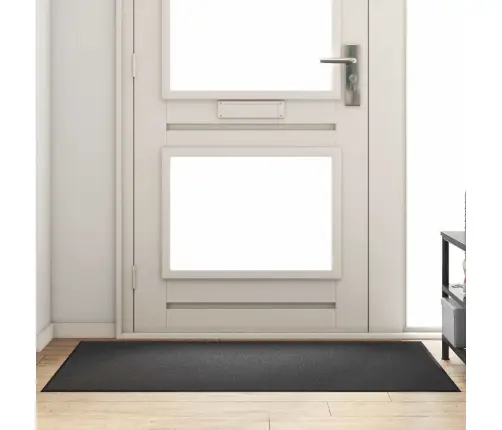 Durvju Paklājs Taisnstūris Antracīts 90X150 Cm Vidaxl