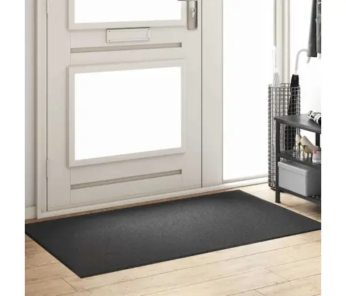 Durvju Paklājs Taisnstūris Antracīts 90X150 Cm Vidaxl