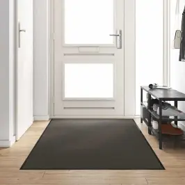 Durvju Paklājs Cits Antracīts Un Melns 120 X 300 Cm Vidaxl