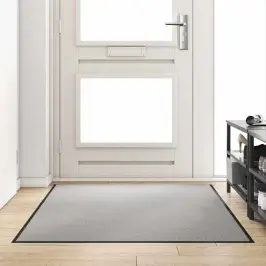 Durvju Paklājs Cits Pelēks Un Melns 120 X 180 Cm Vidaxl