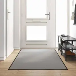 Uksematt Muu Hall Ja Must 120 X 250 Cm Polüpropüleen Ja Vinüül