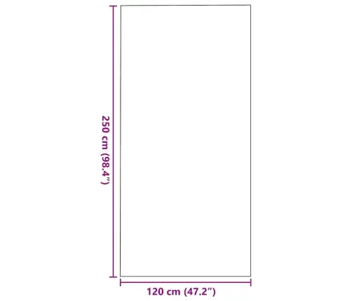 Pelēks Taisnstūra Durvju Paklājs 120X250 Cm Vidaxl