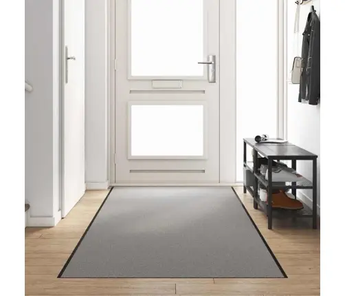 Durvju Paklājs Taisnstūrveida Pelēks 120X350 Cm Vidaxl