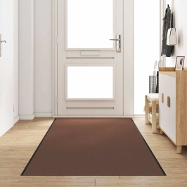 Durvju Paklājs Cits Brūns Un Melns 120 X 400 Cm Vidaxl