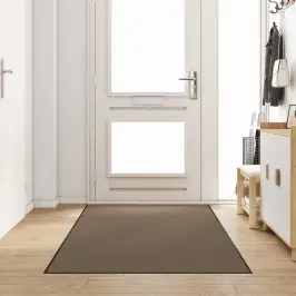 Durvju Paklājs Cits Bežs Un Melns 120 X 250 Cm Vidaxl