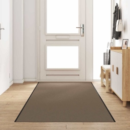 Durvju Paklājs Cits Bežs Un Melns 120 X 350 Cm Vidaxl