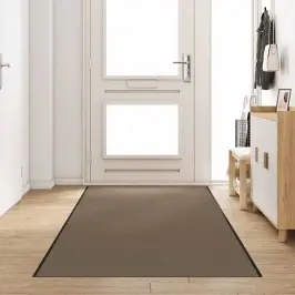 Durvju Paklājs Cits Bežs Un Melns 120 X 350 Cm Vidaxl