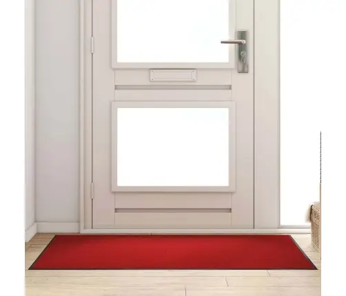 Sarkanā Taisnstūra Durvju Paklājs 90X150 Cm Vidaxl