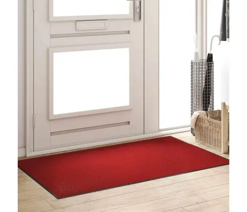 Sarkanā Taisnstūra Durvju Paklājs 90X150 Cm Vidaxl