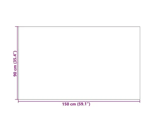 Sarkanā Taisnstūra Durvju Paklājs 90X150 Cm Vidaxl