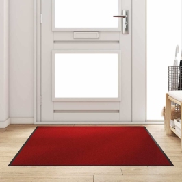 Durvju Paklājs Cits Sarkans Un Melns 120 X 180 Cm Vidaxl