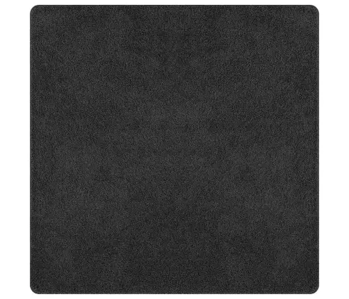 Pūkains Paklājs Ar Lateksa Pamatni Tumši Pelēks 200X200 Cm Vidaxl