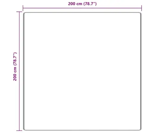 Pūkains Paklājs Ar Lateksa Pamatni Tumši Pelēks 200X200 Cm Vidaxl