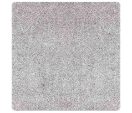 Šagija Paklājs Ar Lateksa Pamatni Pelēks 120X120 Cm Vidaxl