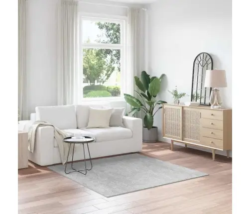 Šaurais Paklājs Ar Lateksa Pamatni Pelēkā Krāsā 160X160 Cm Vidaxl