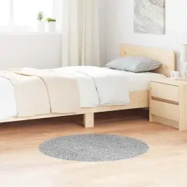 Neslystantis Plaukuotas Kilimas Pilka 90 X 90 Cm Pp