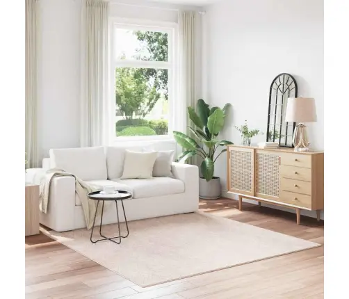 Libisemisvastane Shaggy Vaip Cream 200 X 200 Cm Pp