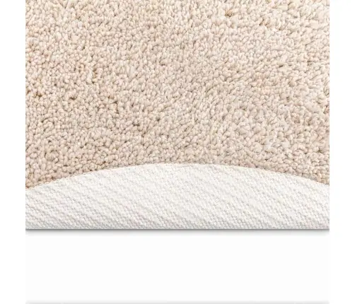 Neslystantis Plaukuotas Kilimas Kreminė 90 X 90 Cm Pp