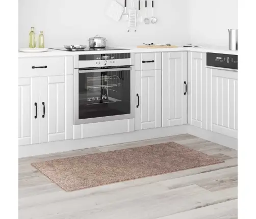 Šaigais Paklājs Ar Lateksa Pamatni Brūns 80X150 Cm Vidaxl