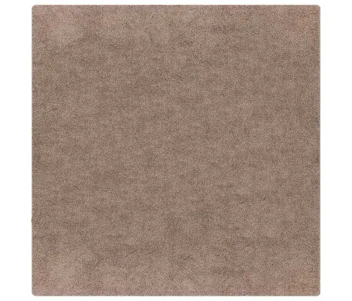 Neslystantis Plaukuotas Kilimas Ruda 120 X 120 Cm Pp