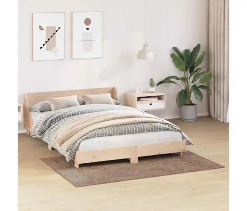 Šaigais Paklājs Ar Lateksa Pamatni Brūnā Krāsā 120X170 Cm Vidaxl