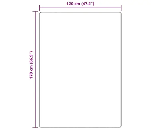 Šaigais Paklājs Ar Lateksa Pamatni Brūnā Krāsā 120X170 Cm Vidaxl