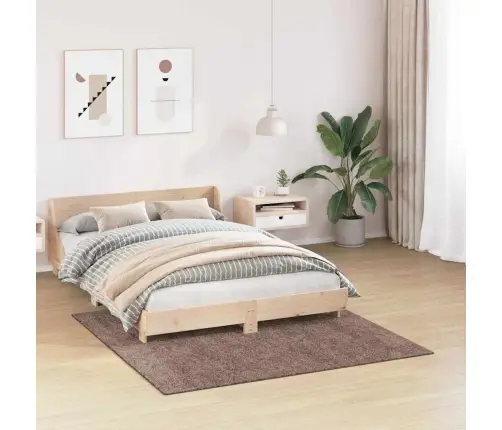 Libisemisvastane Shaggy Vaip Pruun 160 X 160 Cm Pp