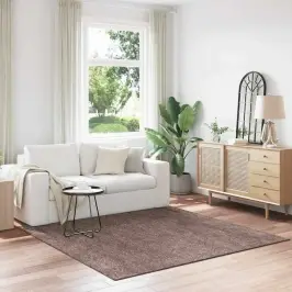 Antiskrāpējoša Šagija Paklājs Brūna 200 X 200 Cm Pp Vidaxl Antiskrāpējoša Šagija Paklājs Brūna 200 X 200 Cm Pp Vidaxl