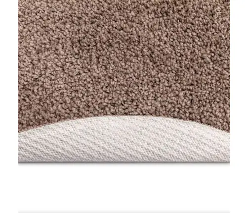 Neslystantis Plaukuotas Kilimas Ruda 90 X 90 Cm Pp