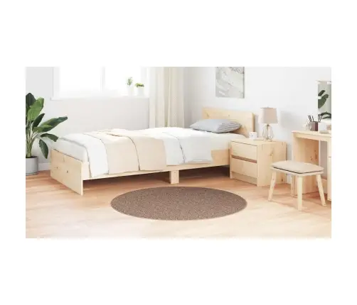 Libisemisvastane Shaggy Vaip Pruun 120 X 120 Cm Pp