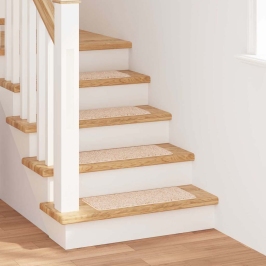 Antislip Kāpņu Paklāji 15 Pcs Krēmkrāsa 60 X 25 Cm Pp Vidaxl