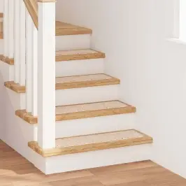 Antislip Kāpņu Paklāji 15 Pcs Krēmkrāsa 75 X 20 Cm Pp Vidaxl