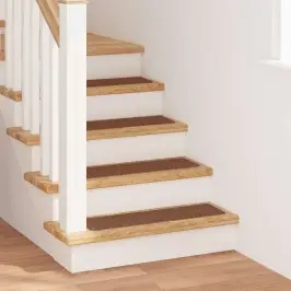 Antislip Kāpņu Paklāji 15 Pcs Dzeltena 75 X 20 Cm Pp Vidaxl