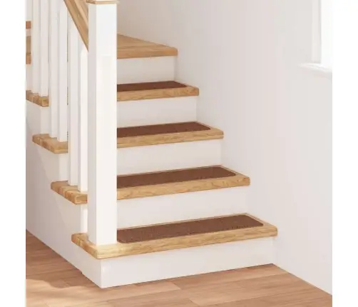 Kāpņu Paklāji Ar Lateksa Pamatni Dzelteni 20X75 Cm Vidaxl