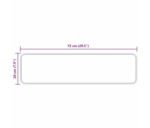 Kāpņu Paklāji Ar Lateksa Pamatni Dzelteni 20X75 Cm Vidaxl