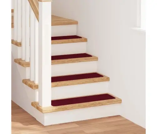 Kāpņu Pakāpieni Ar Lateksa Pamatni Bordeaux 20X75 Cm Vidaxl